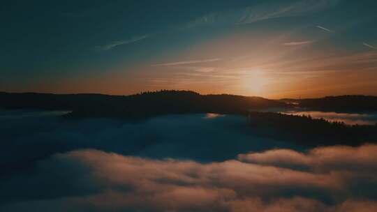 雾，山，霾，天空