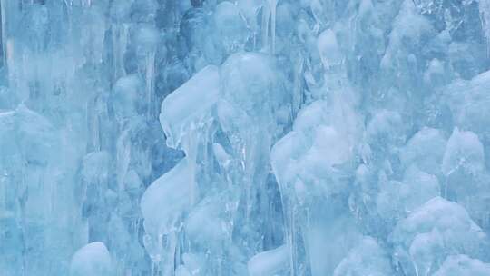 冰碉冰瀑冰锥冰雪大世界旅游视频素材模板下载
