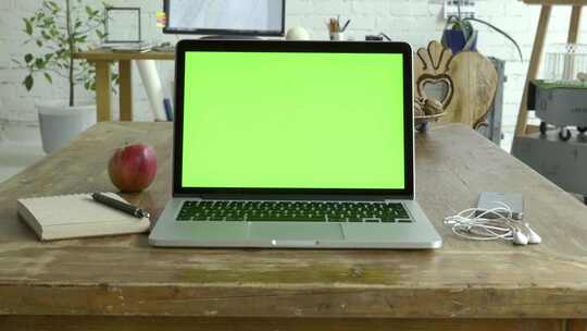 绿屏笔记本电脑视频素材模板下载