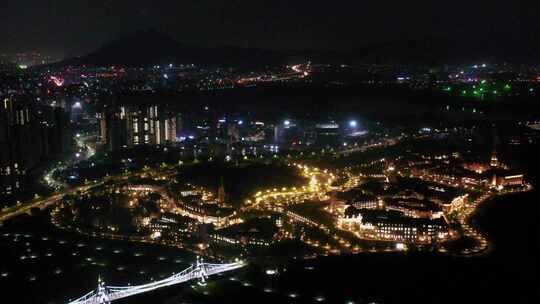 东莞松山湖夜景视频素材模板下载