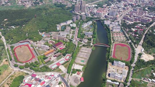 福建省泉州市洛江区马甲镇仰恩大学航拍校园