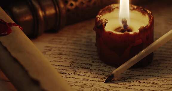 信，蜡烛，古代，古代