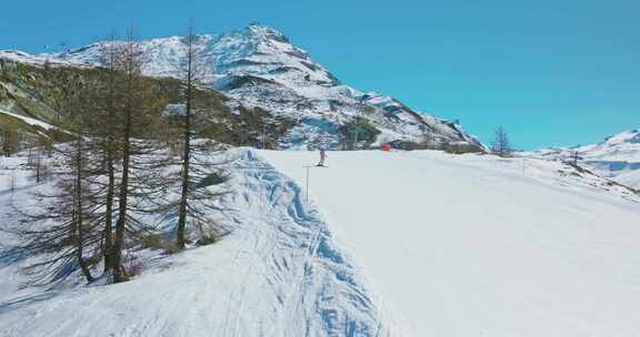 冬季，雪，斜坡，滑雪场