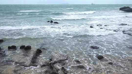 广西北海涠洲岛大海南岸鳄鱼山旅游旅行