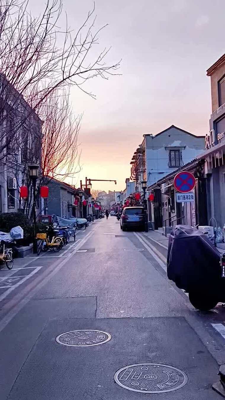 北京老城的胡同街道京味人文市井文化