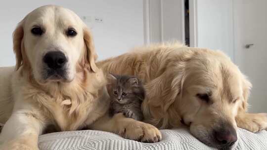 宠物猫、宠物狗、猫狗一家亲