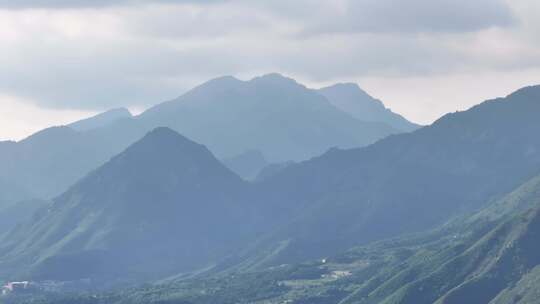 蓟州区山区附近雨后航拍