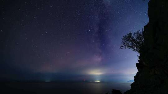 延时拍摄夜空