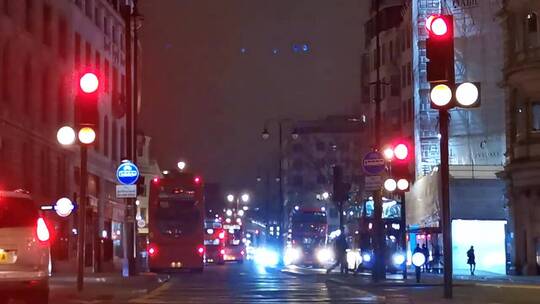 伦敦街道的交通视频素材模板下载