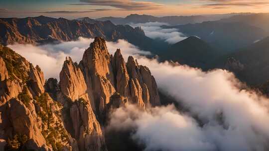 高山云海壮丽景观