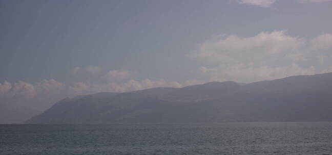 湖水水面海面近景特写