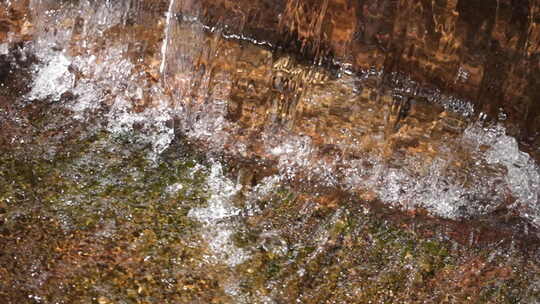 瀑布 水流 山泉水 大自然 泉水视频素材模板下载