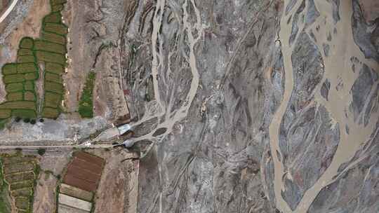 甘肃酒泉洪水河大峡谷航拍