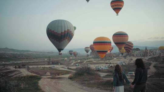 土耳其热气球 浪漫的土耳其视频素材模板下载