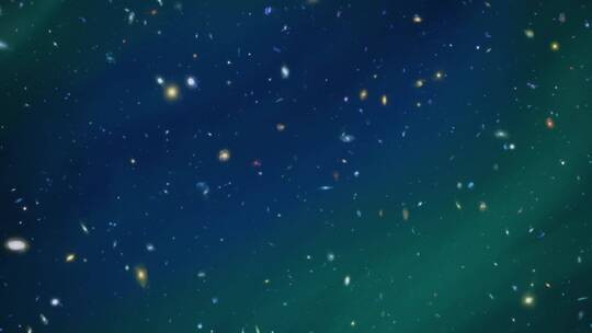 布满星星和星系的夜空