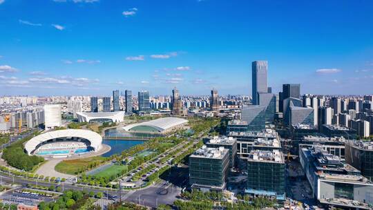 上海市东方体育中心城市环境 合集视频素材模板下载