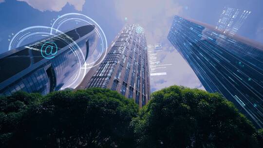 科技智慧城市，互联网5G大数据4k视频