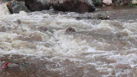 【合集】实拍暴雨后洪水 山洪  泥石流