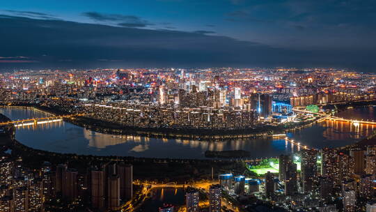 沈阳 夜景 航拍 延时