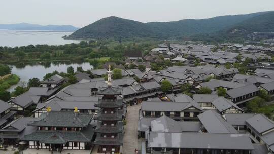 无锡拈花湾风景区4K航拍原素材（4分钟）