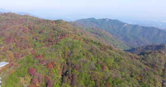 武汉木兰天池风景区深秋风光