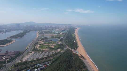 海边沙滩大海海洋风景航拍