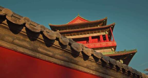 秋天的北京鼓楼 北京人文