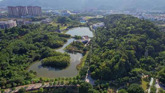 航拍福州大学旗山校区