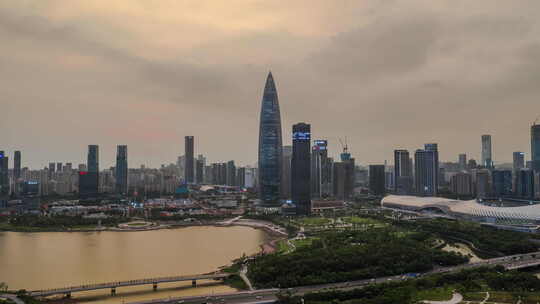 深圳湾晚霞