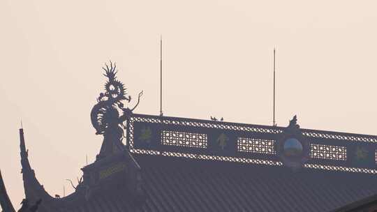 杭州灵隐寺寺庙建筑风景