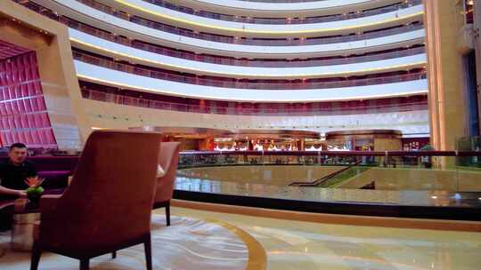 杭州钱江新城五星级酒店杭州国际会议中心特视频素材模板下载