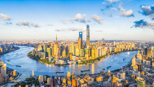 上海城市航拍延时