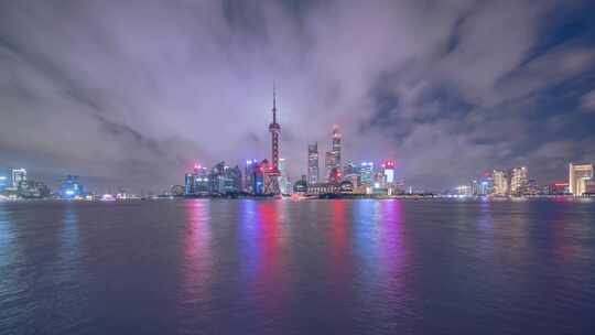 上海外滩夜景8k延时