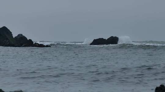 海南龙门激浪海岸航拍