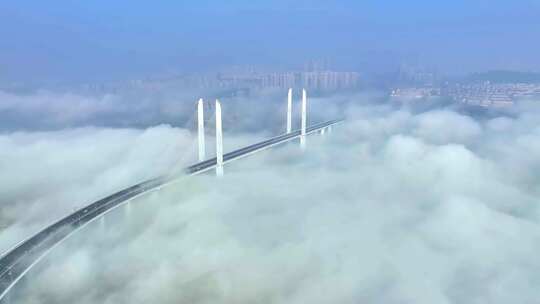重庆蔡家嘉陵江大桥5视频素材模板下载