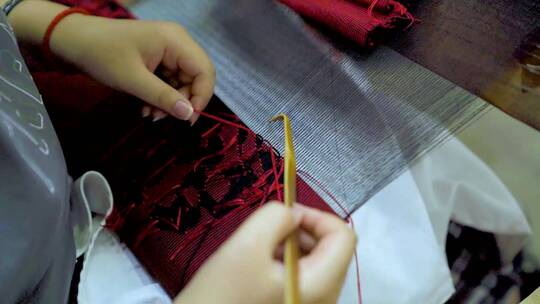 手工织布纺织