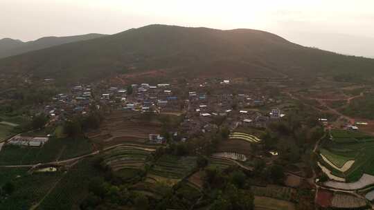 中国云南田园村庄风景