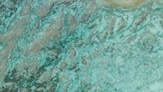 西沙群岛绝美南海岛礁俯拍航拍视频素材模板下载