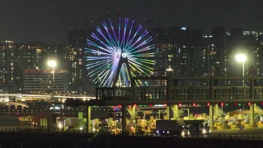 深圳欢乐港湾摩天轮夜景