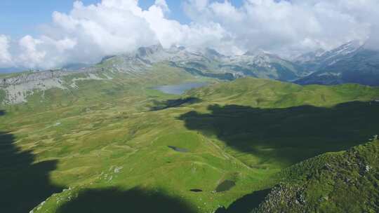 4k风景航拍瑞士夏天阿尔卑斯山风景合集视频素材模板下载