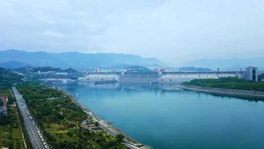 宜昌三峡人家三峡大坝航拍