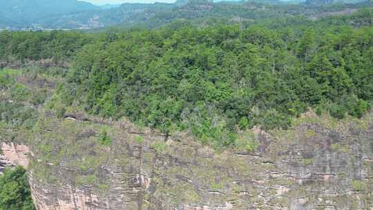 福建泰宁大金湖景区大金湖大赤壁航拍