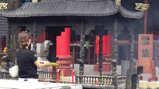 明福观 南汉时期 五观之一 道教庙宇 澜石村视频素材模板下载