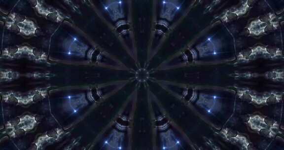 A0155 4K绚丽蓝光时尚大片万花筒背景