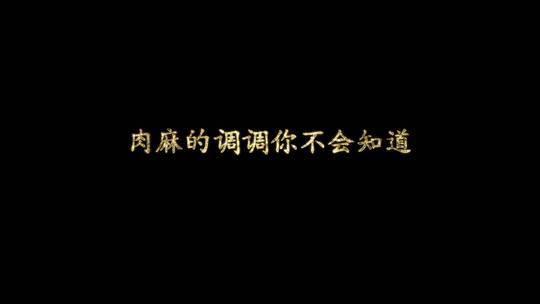 曲肖冰 - 静悄悄歌词视频素材模板下载