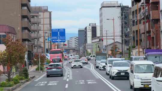 车窗外日本大阪 车窗外京都 7012