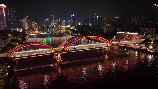 广州解放大桥航拍