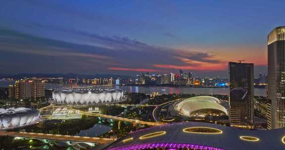 杭州城市夜景空镜合集1 HD