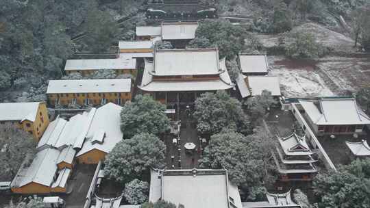 杭州西湖净慈寺雪景