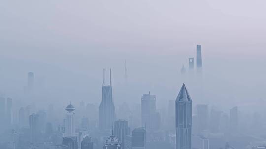 上海平流雾航拍合集视频素材模板下载